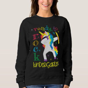 Sweatshirt Dabbing Ready To Rock Kindergarten Unicorn 1er Jou