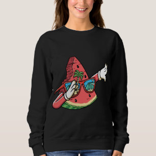 Sweatshirt Dabbing Watermelon Kawaii Dab Summer Fruit Melon L
