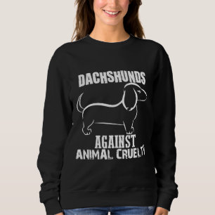 Sweatshirt Dachshund contre la cruauté envers les animaux