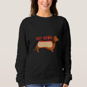 Sweatshirt Dachshund, éleveur de chiots de chien enrobé de Ho