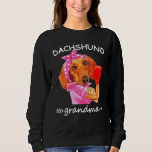 Sweatshirt Dachshund Grand-mère Weenie Chien Weiner Chien
