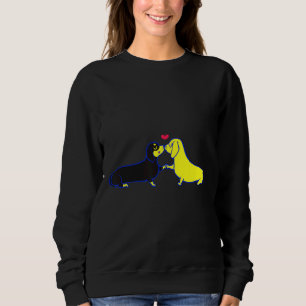 Sweatshirt Dachshund Kisses