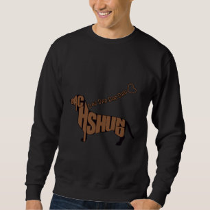 Sweatshirt Dachshund Papa Noir Et Tan Doxie Coeur Sur Une Feu