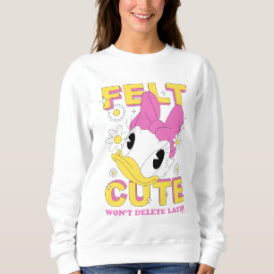 Sweatshirt Daisy Duck "Mignonne" Graphique Floral Rétro