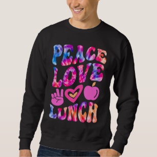 Sweatshirt DAME DEJEUNER AMOUR PAIX Rétro Cafétéria Groovy 10