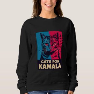 Sweatshirt Dame sans enfants votant pour Kamala Harris 2024