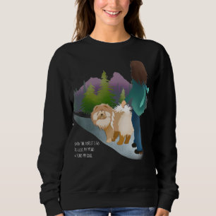 Sweatshirt DANS LA FORÊT JE VAIS - Chemises Chow - noir