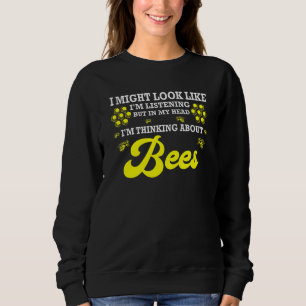 Sweatshirt Dans Ma Tête, Je Pense À L'Apiculture Des Abeilles