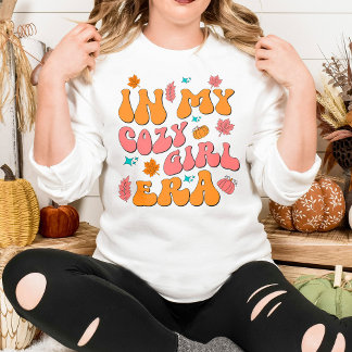 Sweatshirt Dans Mon Cosy Girl Era Retro Style Super