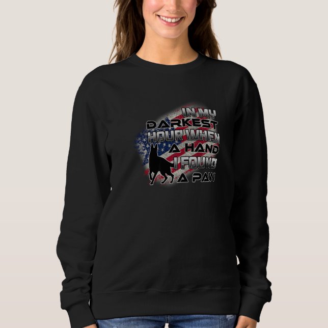 Sweatshirt Dans mon heure la plus sombre, quand j'avais besoi (Devant)