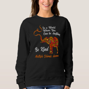 Sweatshirt Dans Un Monde Être Comme Mme Elephant Scelrose Mul