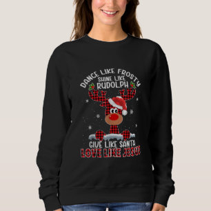 Sweatshirt Danse de Noël comme un saut glacé comme un amour