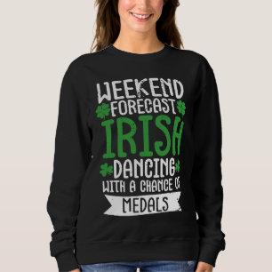 Sweatshirt Danse Irlandaise Saint Patrick Reel Fille Danse Ir
