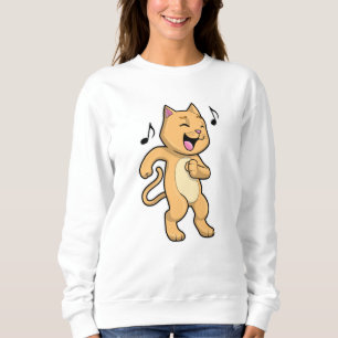 Sweatshirt Danse Musique Cat