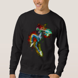 Sweatshirt Danseuse Hip hop fractale psychédélique