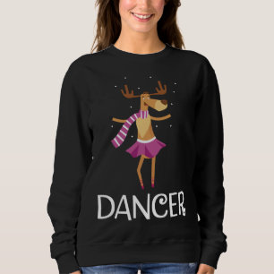 Sweatshirt Danseuse Prancer Noël Danser Reindee