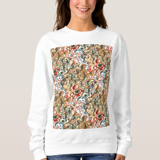 Sweatshirt d'art abstrait (Devant)