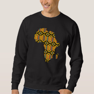 Sweatshirt Dashiki Imprimer Carte Africaine Tribal Ethnic Ken