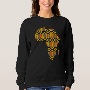 Sweatshirt Dashiki Imprimer Carte Africaine Tribal Ethnic Ken