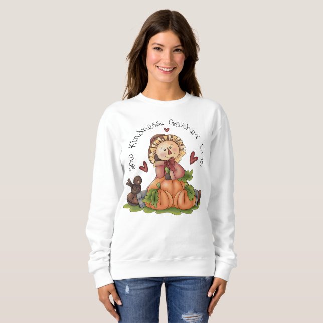Sweatshirt d'automne personnalisée pour femmes (Devant entier)