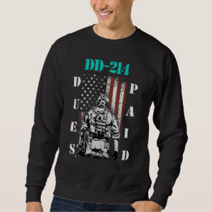Sweatshirt Dd-214 Frais Payés Dd214 Soldat Vétérinaire 1
