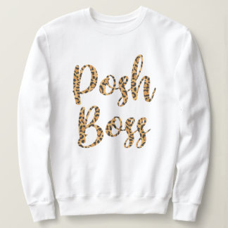 Sweatshirt de basculement à l'impression Leopard d