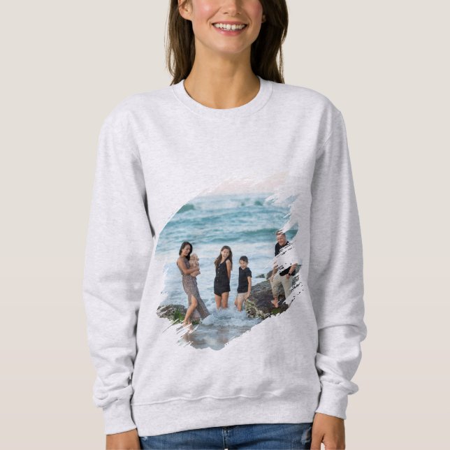 Sweatshirt de base confortable avec impression de  (Devant)