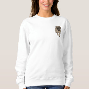 Sweatshirt de base de la poche des femmes
