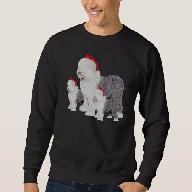 Sweatshirt de base de vieux chien de berger (Devant)
