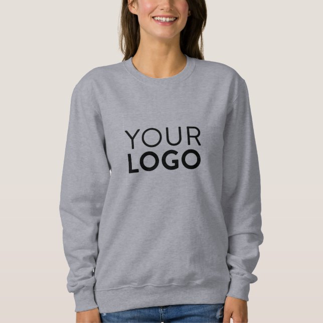 Sweatshirt de base des femmes - gris (Devant)