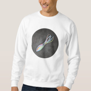 Sweatshirt de calmar d'arc-en-ciel