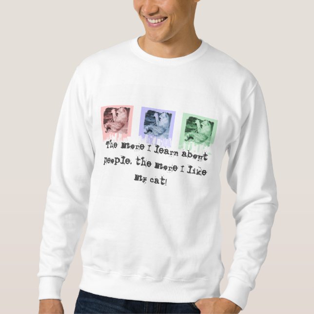 Sweatshirt de chat (Devant)