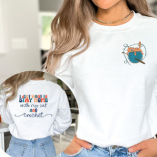 Sweatshirt de conception de poche Crochet et Amour