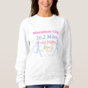 Sweatshirt de coureur personnalisé Marathon Shadow