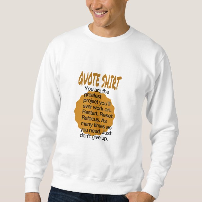 Sweatshirt de devis (Devant)