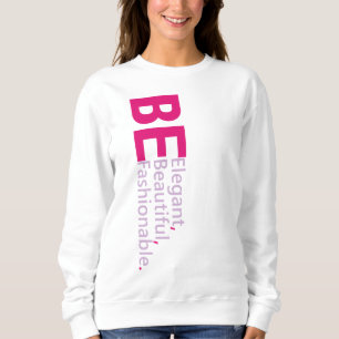 Sweatshirt de devis motivationnels de texte élég