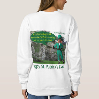 sweatshirt de femmes. Bonne Saint Patrick. Iris