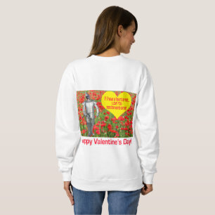 sweatshirt de femmes. Heureuse Sainte-Valentin. no
