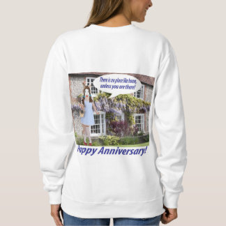 sweatshirt de femmes. Joyeux anniversaire. lapin/d