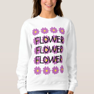 Sweatshirt de fleurs
