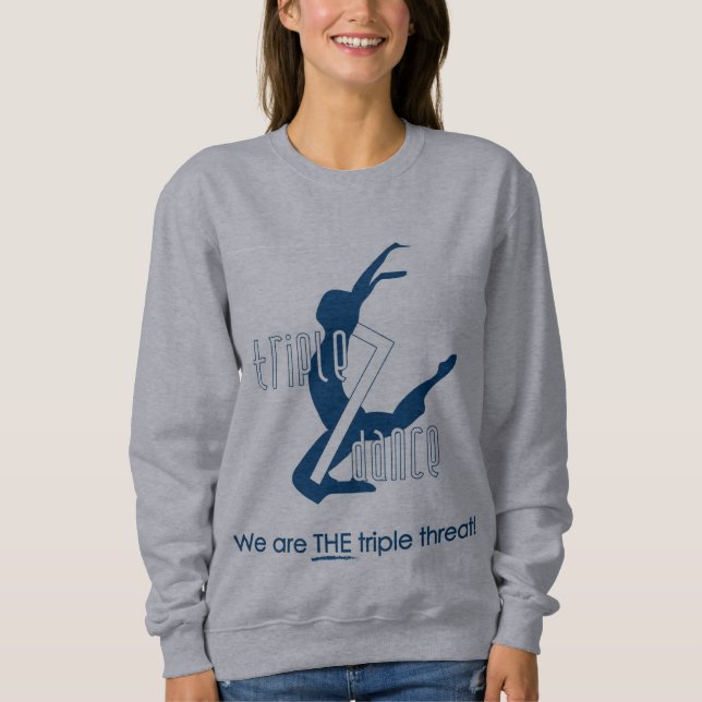Sweatshirt de gris du triple 7 (Devant)