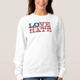 Sweatshirt de haine d'atouts d'amour