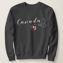 Sweatshirt de Heart Canada, drapeau canadien