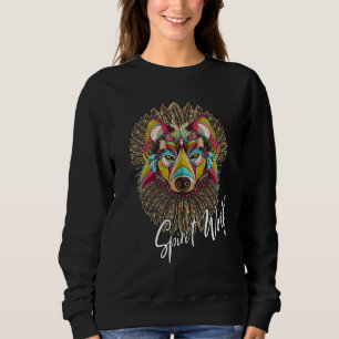 SWEATSHIRT DE LA FAUNE DES FEMMES ANIMALES DE LOUP