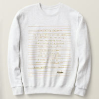 Sweatshirt de la libialité par la poète Adiela Ako