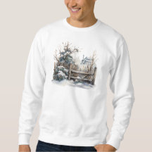Sweatshirt de la scène d'hiver