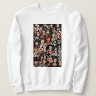Sweatshirt de l'équipe de collage d'Halloween pour