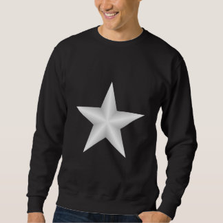 Sweatshirt de l'étoile noire et blanche de l'homme