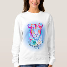 Sweatshirt de lionne bleue