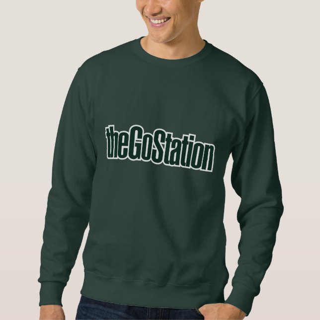 Sweatshirt de logo des textes (Devant)